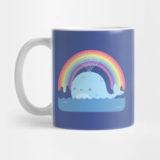 Cute Whale and Rainbow Mug